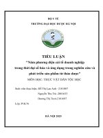 Năm phương diện cải tổ doanh nghiệp trong thời Đại số hóa và Ứng dụng trong nghiên cứu và phát triển sản phẩm từ thảo dược