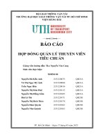 Báo cáo hợp Đồng quản lý thuyền viên tiêu chuẩn