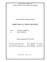 Đồ Án môn học hệ thống cơ Điện tử robot phục vụ trong nhà hàng