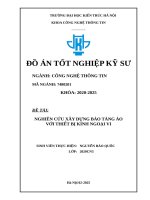 Đề tài nghiên cứu xây dựng bảo tàng Ảo với thiết bị kính ngoại vi