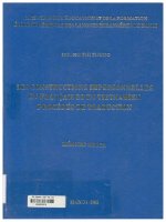 000029070 LES CONSTRUCTIONS IMPERSONNELLES EN FRANÇAIS ET EN VIETNAMIEN PROCÉDÉS DE TRADUCTION