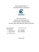 Thiết kế hệ thống Điều khiển tự Động hóa