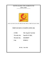 Báo cáo bài tập lớn thuộc học phần thiết kế máy Điện thiết kế Động cơ không Đồng bộ