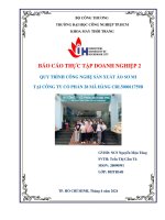 Báo cáo thực tập doanh nghiệp 2 quy trình công nghệ sản xuất Áo sơ mi tại công ty cổ phần 28 mã hàng crl500011759b