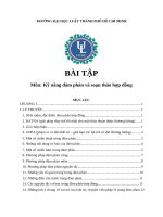 Tổng hợp Kỹ năng đàm phán và soạn thảo hợp đồng