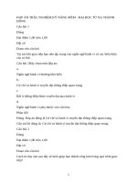 Đáp Án trắc nghiệm kỹ năng mềm   Đại học từ xa thành Đông