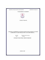 Tóm tắt luận Án tiếng anh sàng lọc và chẩn Đoán trước làm tổ bệnh thalassemia trên bệnh nhân thụ tinh trong Ống nghiệm tại bệnh viện bưu Điện