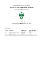 IUH - BÁO CÁO THỰC HÀNH - Khảo sát tổng quan và đánh giá khu vực Bình Dương