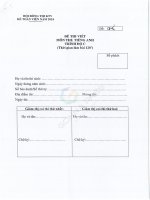 CPA - Đề thi tiếng Anh Kỳ thi Kiểm toán viên - Năm 2024 - Mã đề chẵn _ lẻ