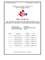 IUH - BÁO CÁO DỰ ÁN - DỰ ÁN THỰC TẾ CÔNG TÁC KẾ TOÁN TẠI CÔNG TY CỔ PHẦN ĐẦU TƯ XÂY DỰNG VÀ KINH DOANH NHÀ GIA ĐỊNH