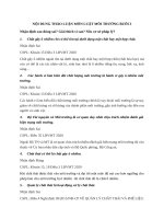 Luật Môi Trường thảo luận buổi 3