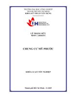 IUH - KLTN Kỹ thuật xây dựng - CHUNG CƯ MỸ PHƯỚC