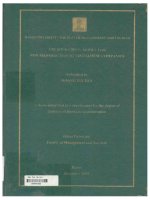 000042356 HANOI UNIVERSITY - FACULTY OF MANAGEMENT AND TOURISM CREDIT SCORING MODEL FOR NON-MANUFACTURING VIETNAMESE COMPANIES TRƯỜNG ĐẠI HỌC HÀ NỘI - KHOA QUẢN LÝ VÀ DU LỊCH MÔ HÌNH ĐÁNH GIÁ TÍN DỤNG CHO CÁC DOANH NGHIỆP PHI SẢN XUẤT VIỆT NAM