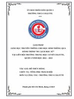 Sáng kiến kinh nghiệm giải pháp giáo dục lịch sử cho học sinh