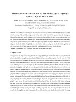 ẢNH HƯỞNG CỦA CHUYỂN ĐỔI SỐ ĐẾN NGHỀ LUẬT SƯ TẠI VIỆT NAM: CƠ HỘI VÀ THÁCH THỨC