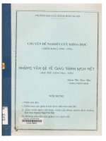 000079931 CHUYÊN ĐỀ NGHIÊN CỨU KHOA HỌC ( NIÊN KHOÁ 1990 - 1991) NHỮNG VẤN ĐỀ VỀ GIÁO TRÌNH DỊCH VIẾT ( HAI THỨ TIẾNG NGA - VIỆT)