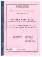 000041695 000018395 ĐỀ TÀI KHOA HỌC VÀ CÔNG NGHỆ CẤP BỘ TỪ ĐIỂN ANH – VIỆT DÙNG TRONG DẠY TIẾNG VÀ NGÔN NGỮ HỌC ỨNG DỤNG TỪ ĐIỂN ANH - VIỆT CỦA GIẢNG DẠY NGÔN NGỮ VÀ NGÔN NGỮ ỨNG DỤNG