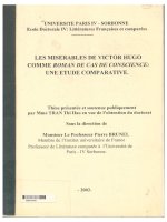 000018409 LES MISERABLES DE VICTOR HUGO COMME ROMAN DE CAS DE CONSCIENCE: UNE ETUDE COMPARATIVE.