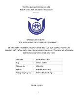 Phân tích thực trạng vấn Đề bạo lực học Đường trong các trường phổ thông hiện nay  vận dụng phương pháp công tác xã hội nhóm hỗ trợ giải quyết vấn Đề nêu trên