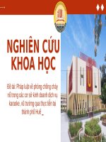 Slide pháp luật về phòng chống cháy nổ trong các cơ sở kinh doanh dịch vụ karaoke, vũ trường qua thực tiễn tại thành phố huế