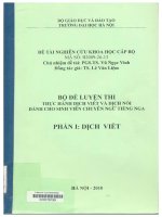 000079199 BỘ ĐỀ LUYỆN THI THỰC HÀNH DỊCH VIẾT VÀ DỊCH NÓI DÀNH CHO SINH VIÊN CHUYÊN NGỮ TIẾNG NGA