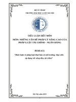 Bình luận về pháp luật thuế bảo vệ môi trường: thực tiễn áp dụng với xăng dầu, túi nilon