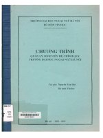 000079864 CHƯƠNG TRÌNH QUẢN LÝ SINH VIÊN HỆ CHÍNH QUY TRƯỜNG ĐẠI HỌC NGOẠI NGỮ HÀ NỘI