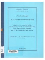 ĐỀ TÀI KHOA HỌC VÀ CÔNG NGHỆ CẤP CƠ SỞ NGHIÊN CỨU, XÂY DỰNG HỆ THỐNG ĐIỂM DANH TRỰC TUYẾN CHO THIẾT BỊ DI ĐỘNG CHẠY TRÊN NỀN TẢNG ANDROID PHỤC VỤ ĐỀ ÁN NGOẠI NGỮ QUỐC GIA 2020