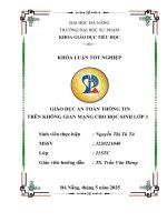 Giáo dục an toàn thông tin trên không gian mạng cho học sinh lớp 3