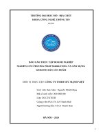 NGHIÊN CỨU PHƯƠNG PHÁP MARKETING VÀ XÂY DỰNG WEBSITE BÁN SẢN PHẨM
