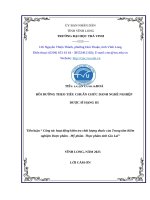 Công tác hoạt Động kiểm tra chất lượng thuốc của trung tâm kiểm nghiệm dược phẩm   mỹ phẩm  thực phẩm tỉnh gia lai