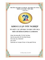 Tổ chức các lớp học tin học lớp 5 dựa trên mô hình flipped classroom