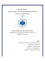 Đề tài thực hiện chương trình huấn luyện