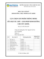 Lựa chọn sản phẩm thông minh sữa hạt Óc chó – giải pháp dinh dưỡng cho sức khỏe