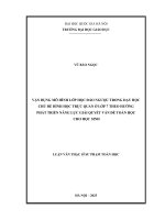 Luận văn vận dụng mô hình lớp học Đảo ngược trong dạy học chủ Đề hình học trực quan Ở lớp 7 theo hướng phát triển năng lực giải quyết vấn Đề toán học cho học sinh