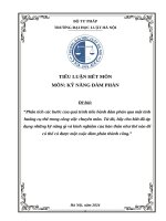 Phân tích các bước của quá trình tiến hành đàm phán qua một tình huống cụ thể trong công việc chuyên môn. Từ đó, hãy cho biết đã áp dụng những kỹ năng gì và kinh nghiệm của bản thân như thế nào để có thể có được một cuộc đàm phán thành công.”