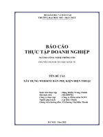 XÂY DỰNG WEBSITE BÁN PHỤ KIỆN ĐIỆN THOẠI