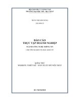 KIỂM THỬ WEBSITE THIẾT KẾ - SẢN XUẤT ĐỒ NỘI THẤT