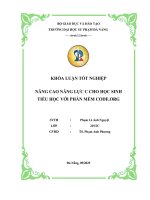 Nâng cao năng lực c cho học sinh tiểu học với phần mềm code org