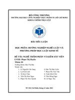 Đề tài nghề thẩm phán và kiểm sát viên