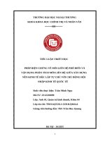 Phép biện chứng về mối liên hệ phổ biến và vận dụng phân tích mối liên hệ giữa xây dựng nền kinh tế Độc lập tự chủ với chủ Động hội nhập kinh tế quốc tế