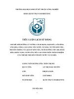 Bồi dưỡng lý tưởng cách mạng, Đạo Đức, lối sống văn hóa, nâng cao lòng yêu nước, tự hào, tự tôn dân tộc, truyền thống và lịch sử dân tộc