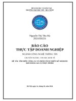 TÌM HIỂU CÔNG CỤ VÀ PHÂN TÍCH THIẾT KẾ WEBSITE BÁN HÀNG GIA VỊ THỰC PHẨM
