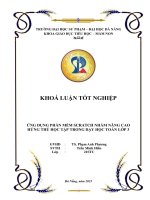 Ứng dụng phần mềm scratch nhằm nâng cao hứng thú học tập trong dạy học toán lớp 3