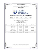 IUH - ĐỒ ÁN CHUYÊN NGÀNH CƠ ĐIỆN TỬ - Xe dò line sử dụng Arduino và PID