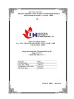 IUH - BÁO CÁO THỰC HÀNH - CÁC QUÁ TRÌNH CƠ BẢN TRONG CÔNG NGHỆ VÀ KỸ THUẬT THỰC PHẨM