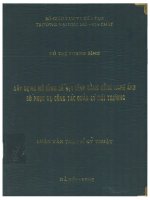 Lv 0622 XÂY DỰNG MÔ HÌNH SỐ ĐỊA HÌNH BẰNG CÔNG NGHỆ ẢNH SỐ PHỤC VỤ CÔNG TÁC QUẢN LÝ MÔI TRƯỜNG
