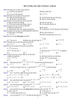 Đề cương Ôn tập cuối kì 1 lớp 10