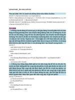 ÔN THI CUỐI KÌ - Quản trị Dữ liệu Tài chính Ngân hàng