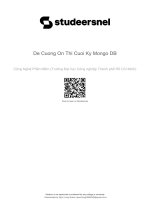 Nội dung thi cuối kỳ - Mô hình hóa dữ liệu NoSQL MongoDB (2101720)